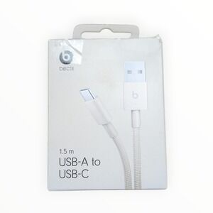 D7-O Beats USB-A To USB-C‎ Cable 1.5m Fast Charge Woven - Stone